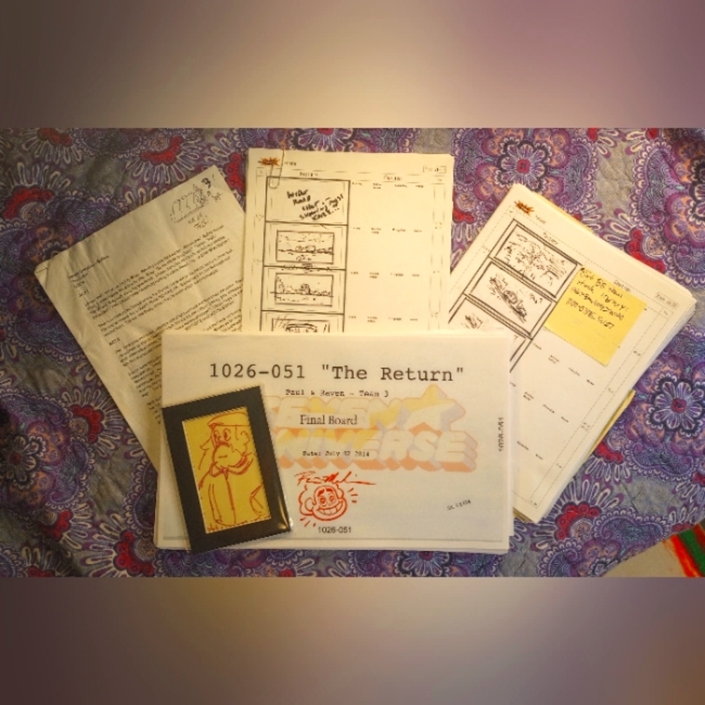SU "Evolution Of The Return" Storyboards, Outline & Rebecca and Raven